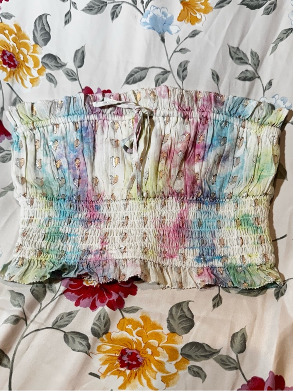 MAJORELLE SIESTA KEY TOP IN TIE DYE MULTICOLOR WOMENS SIZE XS LIKE NEW